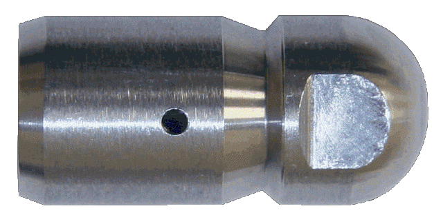 2800bar button tip non-rotating nozzle for waterjet tube cleaning  pic