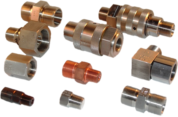 adaptors up to 1500 bar for high pressure waterjet hose and lance and nozzle