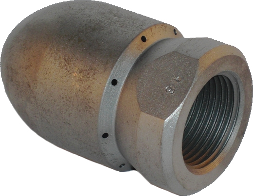 KR hardened non-rotating nozzle for waterjet tube cleaning  pic