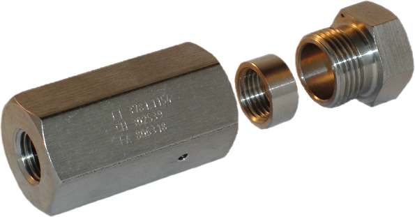 1 4 npt nozzle holder for high pressure waterjet nozzles  picture
