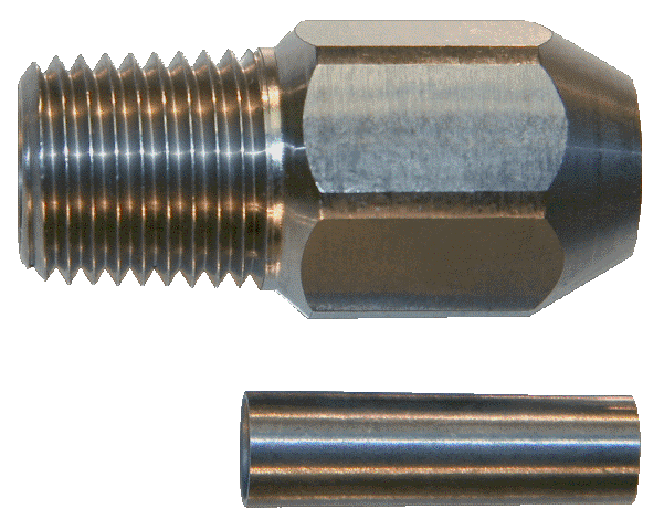 1000bar TC hard hitter nozzle round jet nozzle for high pressure waterjet cleaning  picture